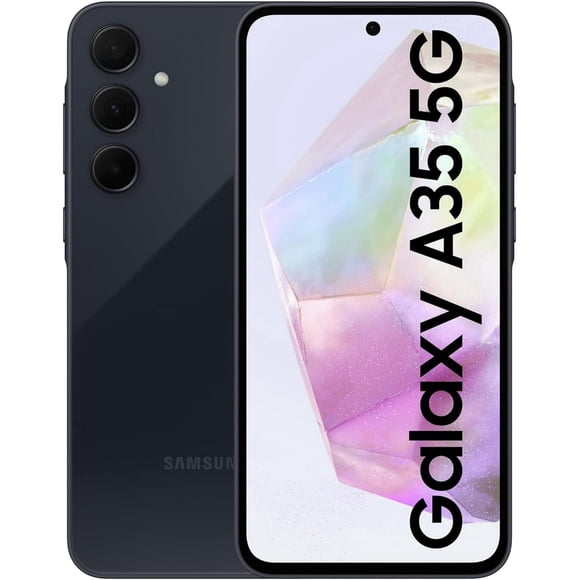 Samsung Galaxy A35 5G + 4G LTE (128GB + 6GB) Pantalla 6.6" 120Hz / Triple Cámara de 50MP / GSM Desbloqueado / Versión Internacional Smartphone Dual SIM / Nuevo (SM-A356E)