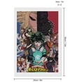 thumbnail image 2 of Diamond Art Kits for Adults My Hero Academia Diamond Art Gem Art Painting Full Drill Round Art Gem Painting Kit for Home Wall Decor Gifts 16"x20", 2 of 7