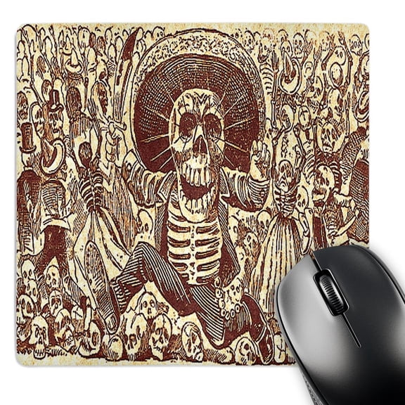 3dRose, Vintage Halloween Skeleton Party, MousePad