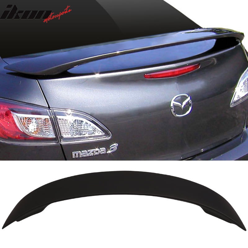 Matte Black! Compatible with 1013 Mazda 3 Mazda3 Sedan 4Dr OE Factory