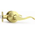 thumbnail image 1 of Leviers de Porte en Or Brossé pour Intérieur, Poignées de Porte de Passage en Laiton, Style Rabattable, Poignées de Porte de Hall/placard, Intérieur Sans Clé, Ensembles de Leviers Non Verrouillables, Réversibles pour Côté Droit/gauche, 1 of 8