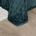 thumbnail image 2 of Amrani Bedcover Embossed Blanket Soft Premium Microplush Green by Plazatex, 2 of 2