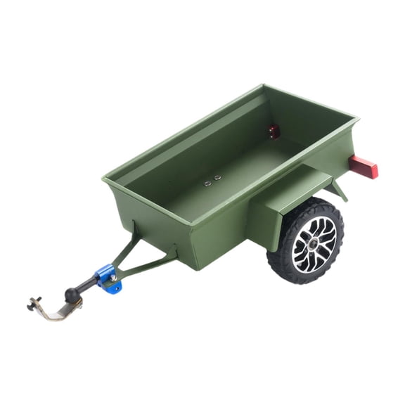 LeeQinersw 1/24 1/30 RC Crawler Trailer Sturdy Easy Installation for SCX30 Toy Vehicles Green