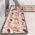 thumbnail image 2 of Kitchen Rugs Sets Of 2,Colorful Mushroom Plant Light Pink Pattern Anti Fatigue Kitchen Mat Rugs Non Slip Washable,Decorative Kitchen Floor Mats for Kitchen,Sink,Laundry,17"x47"+17"x47", 2 of 5