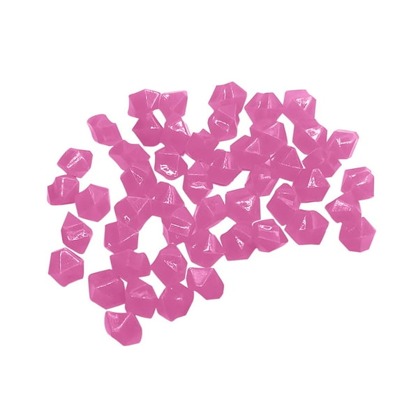 SLYNSHome - 300 Pcs - Luminous Pebbles Stones Glowing Rocks for Outdoor Decor Glow in The Dark for Garden Lawn Yard,Aquarium,Walkway,Fish Tank,Pathway,Pool Pond (Hot Pink)