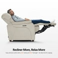thumbnail image 2 of MCombo Zero Wall Hugger Power Recliner Chair for Small Space RV Living Room, Fabric (Beige), 2 of 9