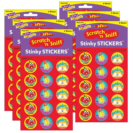 UPC: 0194629033881 | TREND School Time/Apple Stinky Stickers 60 Per Pack 6 Packs