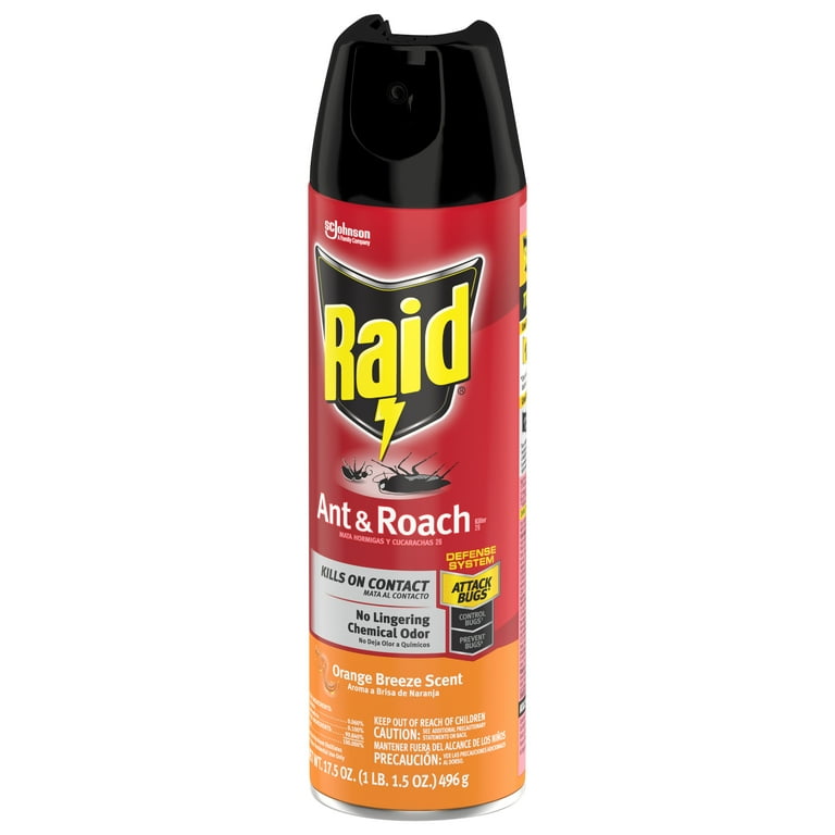 Raid Ant & Roach Killer 26, Orange Breeze Scent, 17.5 oz - Walmart.com