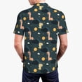 thumbnail image 3 of Balery Dinosaur In The Space Printed Men’s Short Sleeve Polo Shirt, Midweight Men's Shirt,Golf Polo shirts -Medium, 3 of 8