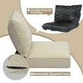 thumbnail image 5 of XIZZI Luxury Outdoor Sofa Cushion for Patio Furniture, 24*24*5.7 Deep Seat Cushions and Back Cushion Set for Wicker Chair, Water Resistant Fade Resistant, Beige, 5 of 6