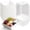 White, variant on 50 Pack Pink Small Charcuterie Boxes with Clear Lids, 4 Inches Paper Bakery Boxes Dessert Boxes Disposable To Go Food Containers for Cookie, Pastry, Cake Slice, Mini Cake, Sandwich