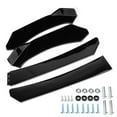 thumbnail image 2 of Kits 4 Piezas Universal Parachoques Delantero Divisor Labio Inferior Barbilla Difusor Alerón Deflector Cuerpo Kit, 2 of 7
