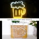 thumbnail image 4 of Letrero de neón de cerveza con luz LED, apliques decorativos de pared, neón amarillo y blanco para bar, pub, discoteca, restaurante, tienda, festival, celebración, fiesta, decoración., 4 of 5