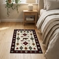 thumbnail image 3 of ODIKA 2'x3' Washable Doormat Non-Slip, Low Pile Cabin Cowboy Mens Decorations Reindeer Lone Southwestern Howling for Entryway, Kitchen, Laundry Room, 3 of 7