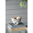 thumbnail image 4 of A&B Home Set of 2 Aluminum Bowl with Black and White Marble Pattern, 4 of 7