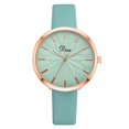 thumbnail image 1 of Reloj de aleación femenino personalizado Cinturón de cuero artificial Reloj de pulsera de cuarzo informal (azul cielo), 1 of 3