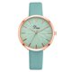thumbnail image 1 of Reloj de aleación femenino personalizado Cinturón de cuero artificial Reloj de pulsera de cuarzo informal (azul cielo), 1 of 3