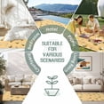 thumbnail image 6 of Yellow Beige Bee Outdoor Rug for Patio/Deck/Porch, Non-Slip Large Area Rug 6 x 9 Ft, Spring Floral Elegant Pastoral Flowers Indoor Outdoor Rugs Washable Area Rugs, Camping Rug Carpet Runner, 6 of 8