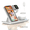 White, variant on Swayvoo Wireless Charging Station 3-in-1 — 15W Fast Charger for iPhone 17 16 15 14 13 12 11 X Pro Max, Apple Watch Series 10–1 SE Ultra, AirPods 4 3 2 Pro — Adapter Included Foldable