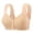 Beige, variant on QASIEATN Front Closure Daisy Bras for Older Women Skin-friendly Comfortable Wireless Bras Womens Underwear Everyday Bralettes