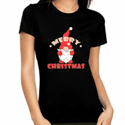 Cute Christmas Shirts for Women Matching Christmas Outfits Cute Gnome Funny Christmas Shirt