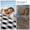 thumbnail image 2 of Sunflower Cooling Blanket,Lightweight Breathable Summer Throw Blanket with Double Sided Cold Effect,Black White Buffalo Plaid Check Country Bee Picnic Blankets Bed Sheet for Hot Sleepers 60"x80", 2 of 8
