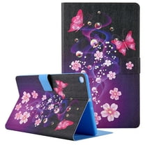Allytech Case for Samsung Galaxy Tab A7 10.4 Case 2020, SM-T500 SM-T505 SM-T507 Cover, Slim PU Leather Folio Stand Magnetic Closure Wallet Case for Galaxy Tab A7 10.4" 2020 Model T500, Butterflies