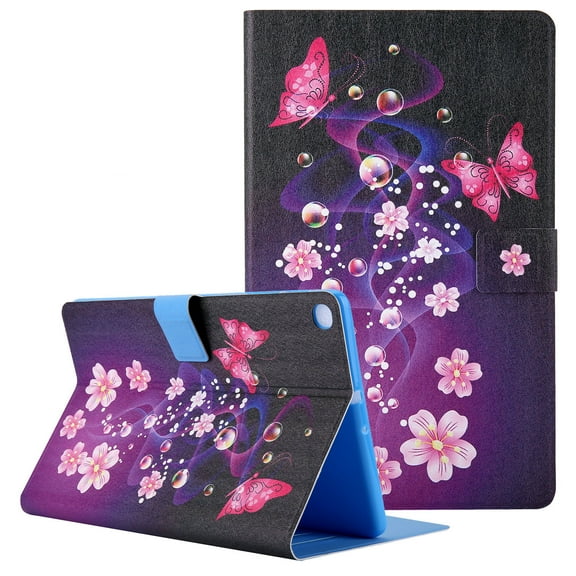 Allytech Case for Samsung Galaxy Tab A7 10.4 Case 2020, SM-T500 SM-T505 SM-T507 Cover, Slim PU Leather Folio Stand Magnetic Closure Wallet Case for Galaxy Tab A7 10.4" 2020 Model T500, Butterflies