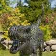 thumbnail image 6 of 5.6 ft. Tall Crouching Tyrannosaurus Rex Outdoor Metal Statue "T-Bone", 6 of 7
