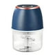 thumbnail image 2 of Machacador de ajo y picadora de carne eléctrico | Picadora de acero inoxidable de 6 cuchillas | Batería recargable de 1200 mAh | Pica ajo, hierbas y verduras rápidamente | Incluye 1 unidad, 2 of 4