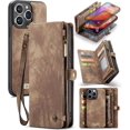thumbnail image 1 of For iPhone 15 Pro Max Wallet Case,Zipper Folio Leather Case Wallet with Card Holder,Strap Wristlet,Detachable Magnetic Protective Back Case for iPhone 15 Pro Max 5G 6.7 Inch, 1 of 7