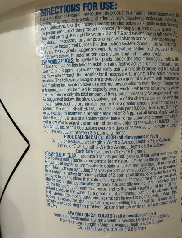 In The Swim Bromine Plus Tablets and Bromine Booster Bundle: 25 Pound Bucket of 1-inch Bromine Tablets and 2 Pound Brom Booster for Spas & Hot Tubs BP25_BB1