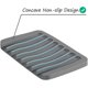 thumbnail image 4 of Juego de 3 jaboneras de silicona con flujo automático, jabonera para baño, cocina o viajes, color gris, 4 of 5