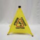 thumbnail image 2 of Caution Wet Floor Sign, Slippery When Wet Pops Up Sign, Wall Mounted Foldable Bilingual Safety Warning Alert Cone, 2 of 5