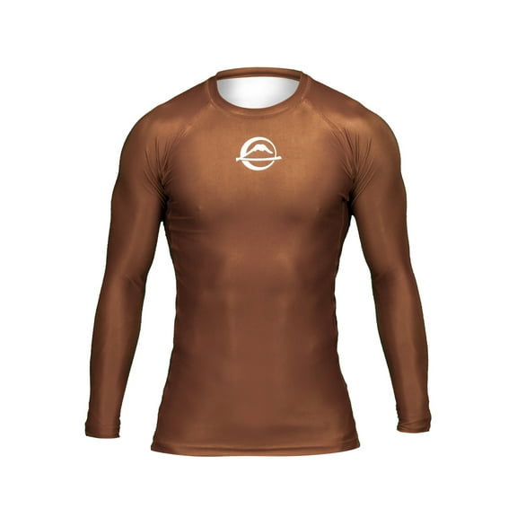 Fuji BJJ Baseline Longsleeve IBJJF Ranked Rashguard - Brown