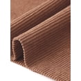 thumbnail image 5 of INSPIRE CHIC Corduroy Midi Skirt for Women's Elastic High Waist Pockets Casual A Line Skirt M Dark Brown, 5 of 6