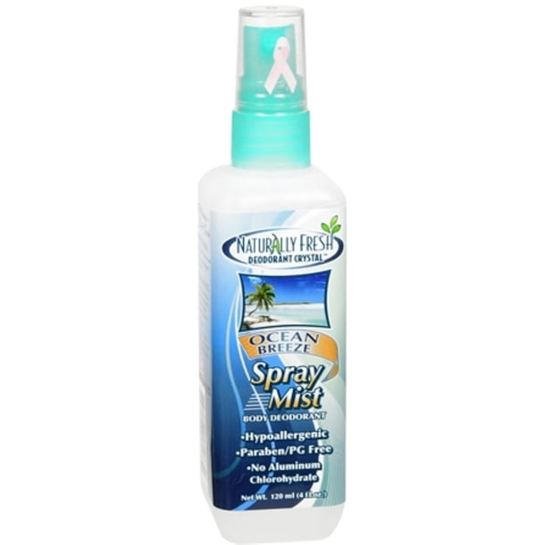 Naturally Fresh Deodorant Crystal Spray Mist Body Deodorant Ocean Breeze 4 Oz Pack Of 2 
