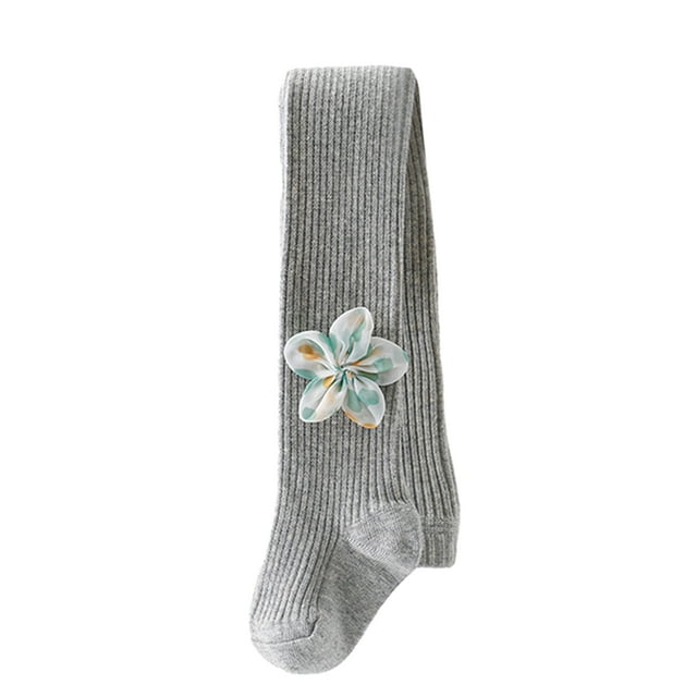 Faithtur Collants pour Filles, Bas à Fleurs à Taille Élastique Douce, Chaussettes Ajustées
