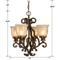 thumbnail image 2 of Norwalk 4 Light Bronze Mini Chandelier, 2 of 3