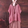 thumbnail image 3 of New Fashion Female Blouses Womens Bat Short Sleeve Casual Loose Top Thin Section Blouse T-Shirt Pullover, 3 of 3