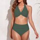 thumbnail image 2 of Bikini con estilo para mujer con almohadilla en el pecho sin soporte de acero Correa cómoda Traje de baño dividido Conjunto de dos piezas para la playa OAVQHLG3B Store lin121212, 2 of 4