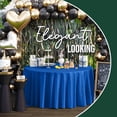 thumbnail image 4 of Exquisite Disposable Dark Blue Plastic Tablecloth - 120-Inch Round for Parties, 4 of 6