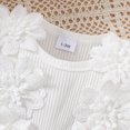thumbnail image 5 of Baby Onesies Girl Baby Girl Lace Romper Dress Floral Lace Outfits Summer Toddler Clothes Jumpsuit with Headband, 5 of 7