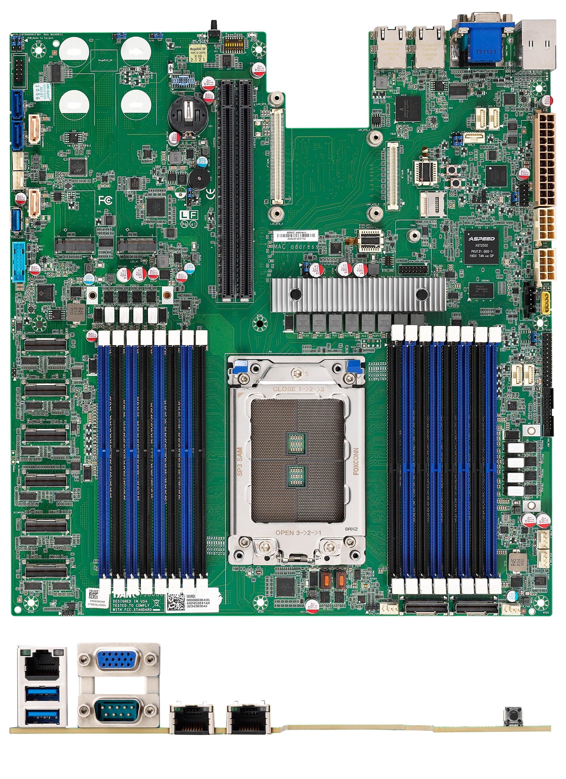 Tyan Tomcat SX S8036 S8036GM2NE Motherboard - AMD 7002/7003 Processor - AMD Socket SP3 - 3200 - 4TB 3DS LRDIMM - EATX - Walmart.com