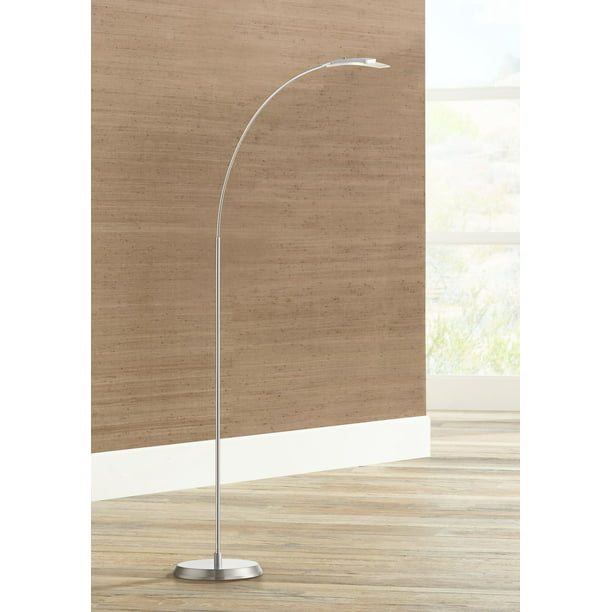Possini Euro Design Modern Arc Floor, Arc Floor Lamp Glass Shade