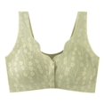 thumbnail image 5 of Ropa interior para mamá, sujetador con hebilla frontal estilo chaleco de belleza inalámbrico para mujeres de mediana edad y mayores, de seda de hielo sin costuras, 5 of 5