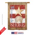 thumbnail image 2 of Breeze Decor BD-NA-H-107058-IP-BO-DS02-US Welcome to the Shore Coastal - Everyday Nautical Impressions Decorative Vertical House Flag - 28 x 40 in., 2 of 4
