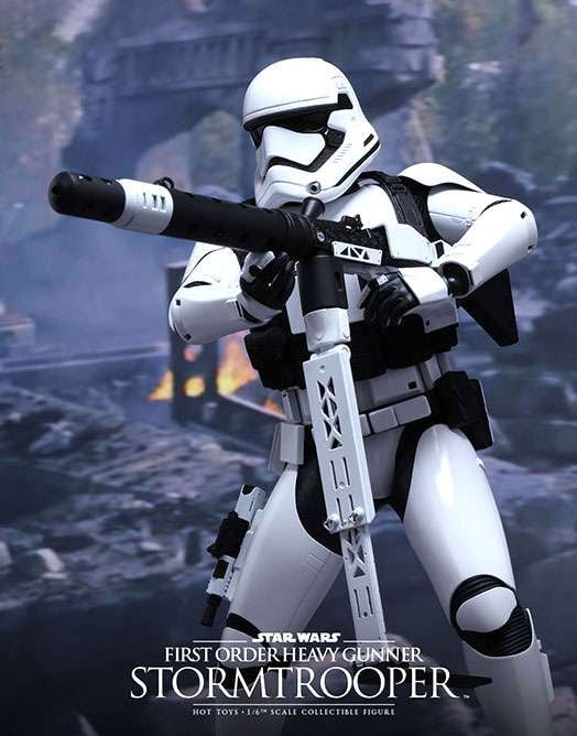 Star Wars The Force Awakens First Order Stomtrooper Heavy Gunner 1/6 Figure