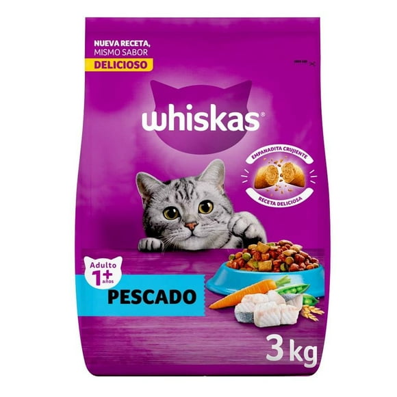 Alimento para Gato Whiskas Adulto 1+ Años Pescado 3 kg