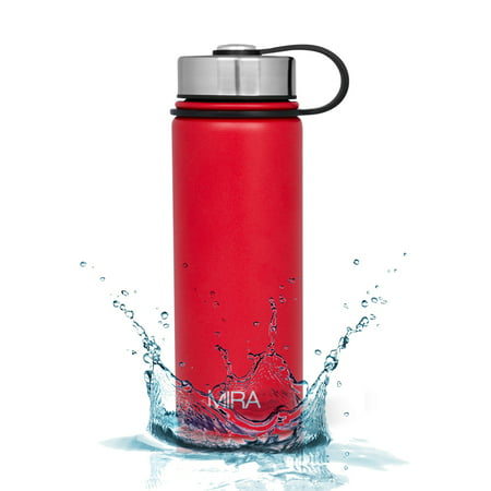 MIRA 18 Oz Stainless Steel Vacuum Insulated Wide Mouth Water Bottle | Thermos Keeps Cold for 24 hours, Hot for 12 hours | Double Walled Powder Coated Travel Flask |